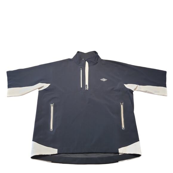 FootJoy DryJoys Tour XP Golf Pullover M Black 1/2 Zip Waterproof – Flaw - Picture 1 of 13